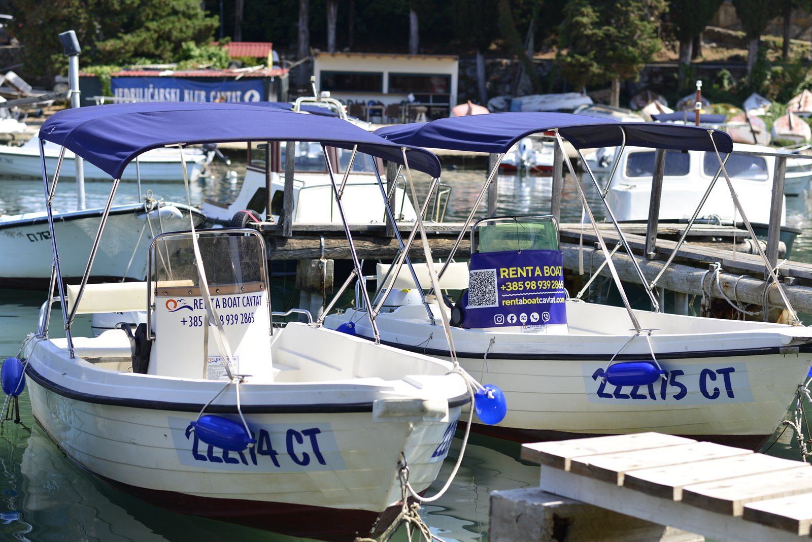 Our boats at the Cavtat berth