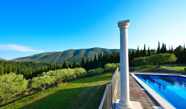 Pool looking out over the Konavle hills
