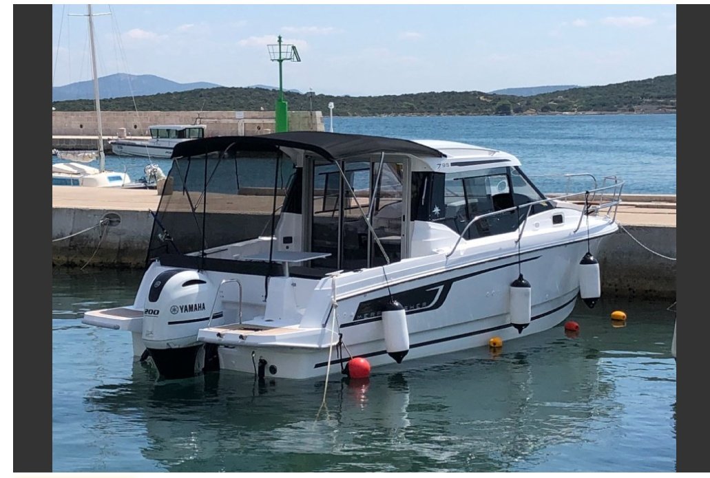 Merry Fisher 795 at the pier