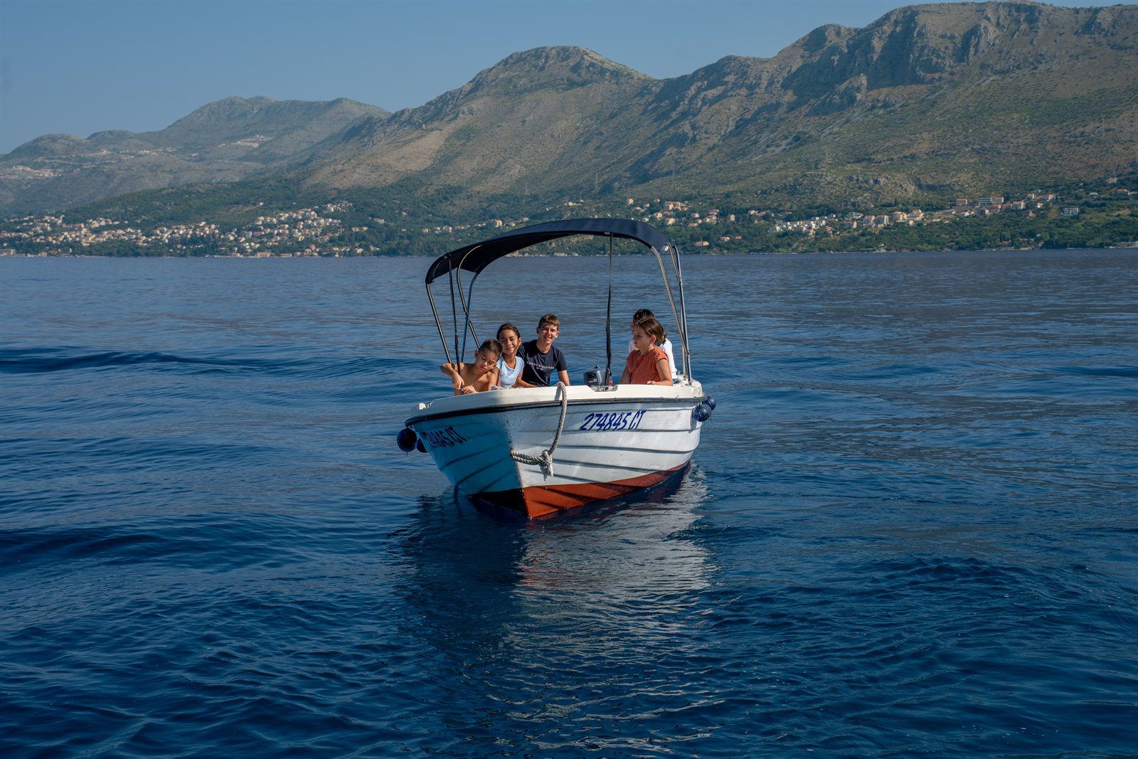 VEN 501 with the Konavle mountains behind